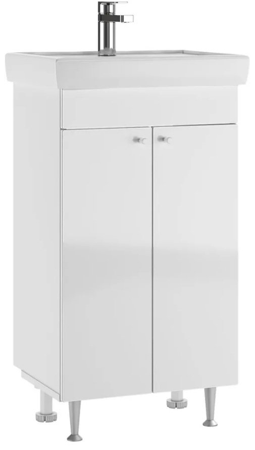 Тумба с раковиной KABINKA.KZ Томь 50 K0000189271, 44.7x82x34.4 см, белый