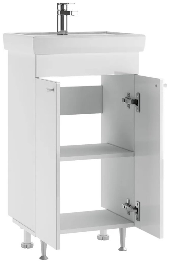 Тумба с раковиной KABINKA.KZ Томь 50 K0000189271, 44.7x82x34.4 см, белый