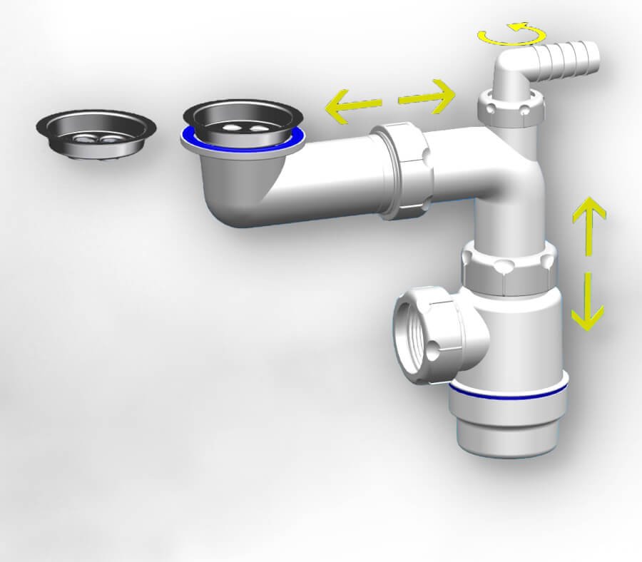 Тумба с раковиной KABINKA.KZ Лакшери правая, 120x62x45 см, белый, коричневый