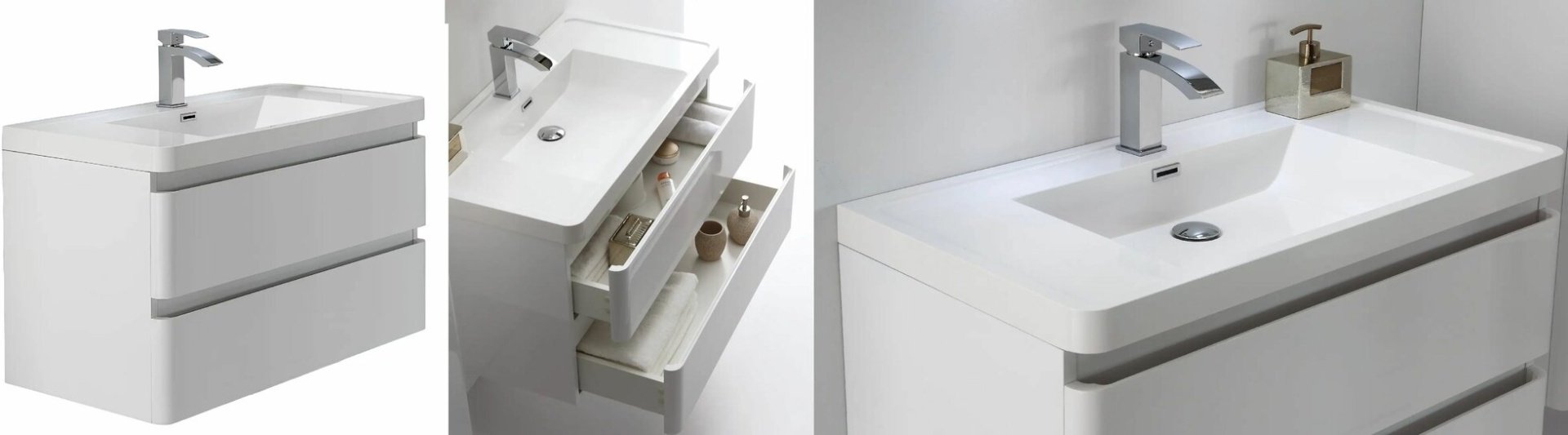 Тумба с раковиной Gucci80, 80x55x48 см, белый