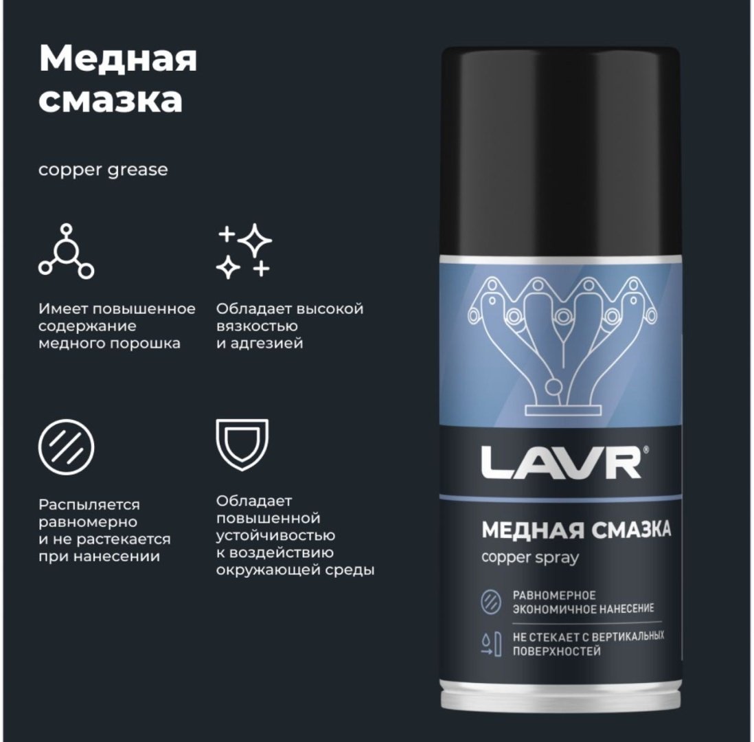 LAVR Ln1483 Медная смазка-антикор 0.21 л купить,NaN