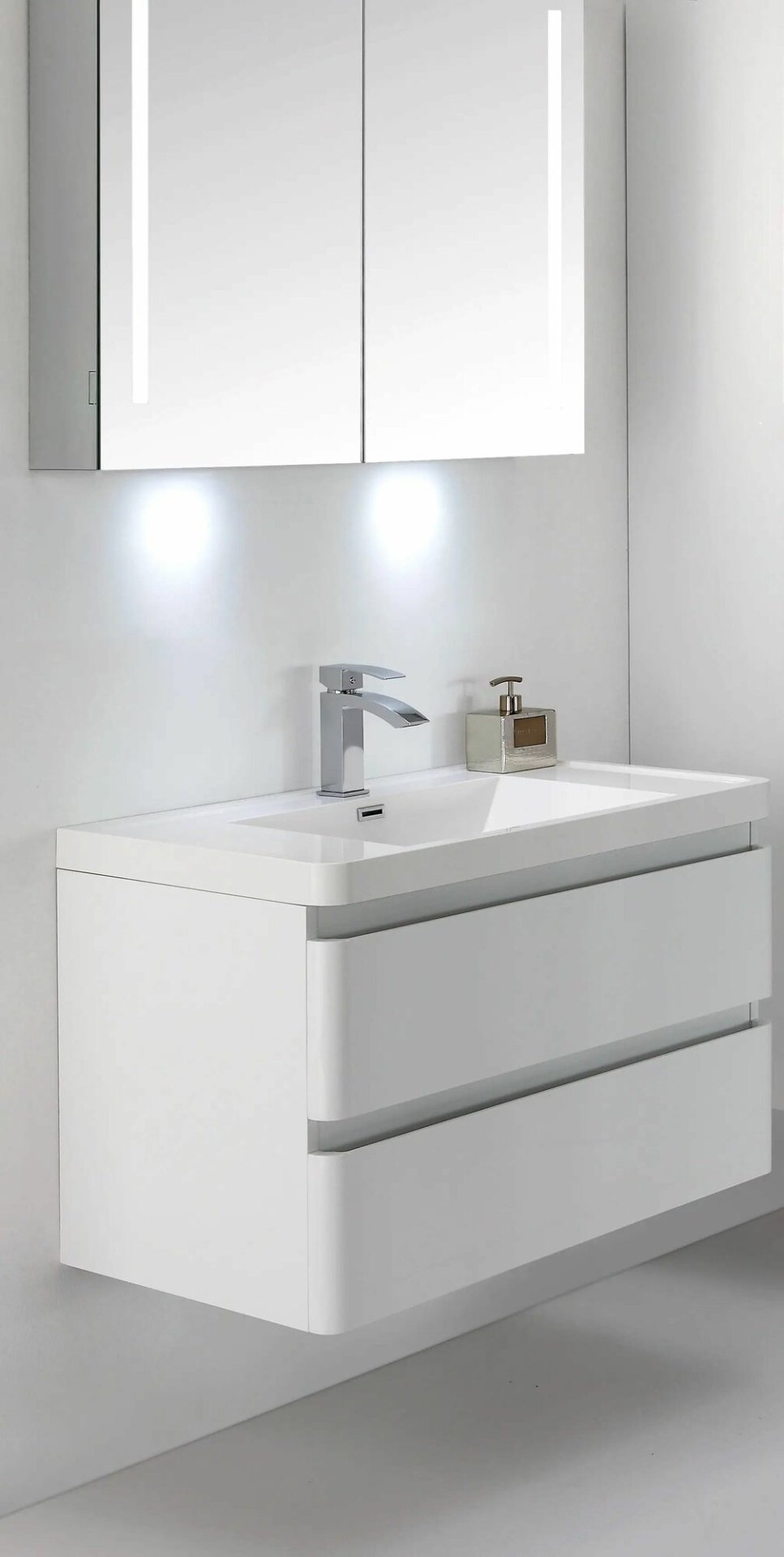 Тумба с раковиной Gucci80, 80x55x48 см, белый