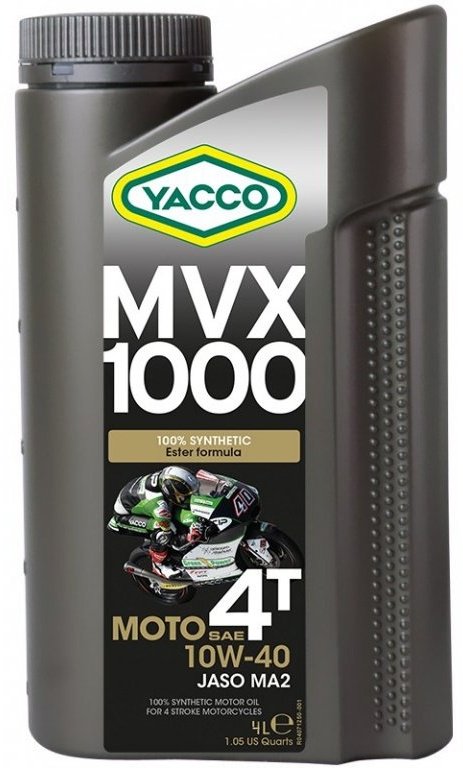 Моторное масло Синтетическое Yacco MVX 1000 4T 10W-40 4 л купить,NaN