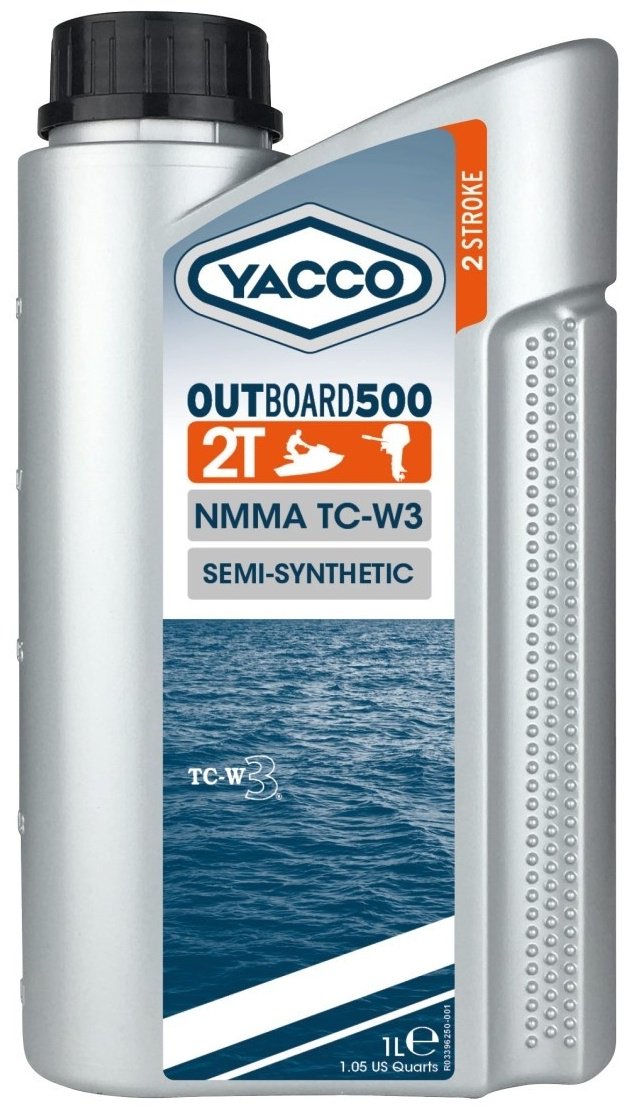 Моторное масло Синтетическое Yacco Outboard 500 2T 20 1 л купить,NaN