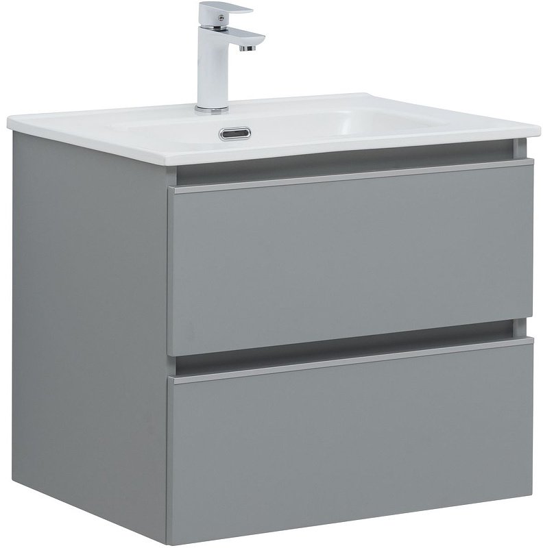 Тумба с раковиной Kabinka.kz Вега 60 329601 58.2x50.2x46.5см серый купить,NaN