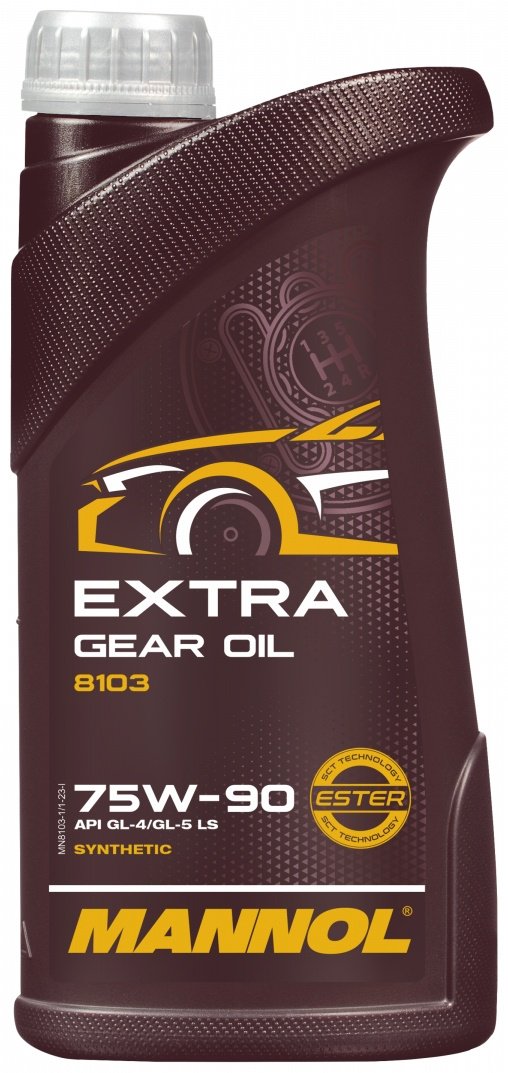 Масло синтетическое Mannol Extra Gear oil 75W-90 1 л купить,NaN