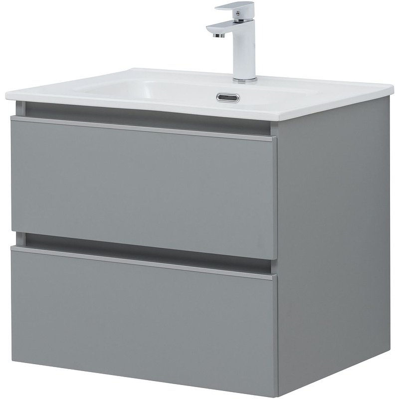 Тумба с раковиной Kabinka.kz Вега 60 329601 58.2x50.2x46.5см серый купить,NaN