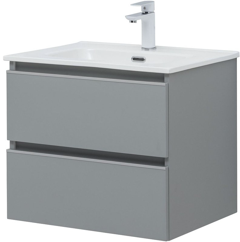 Тумба с раковиной Kabinka.kz Вега 60 329601 58.2x50.2x46.5см серый купить,NaN