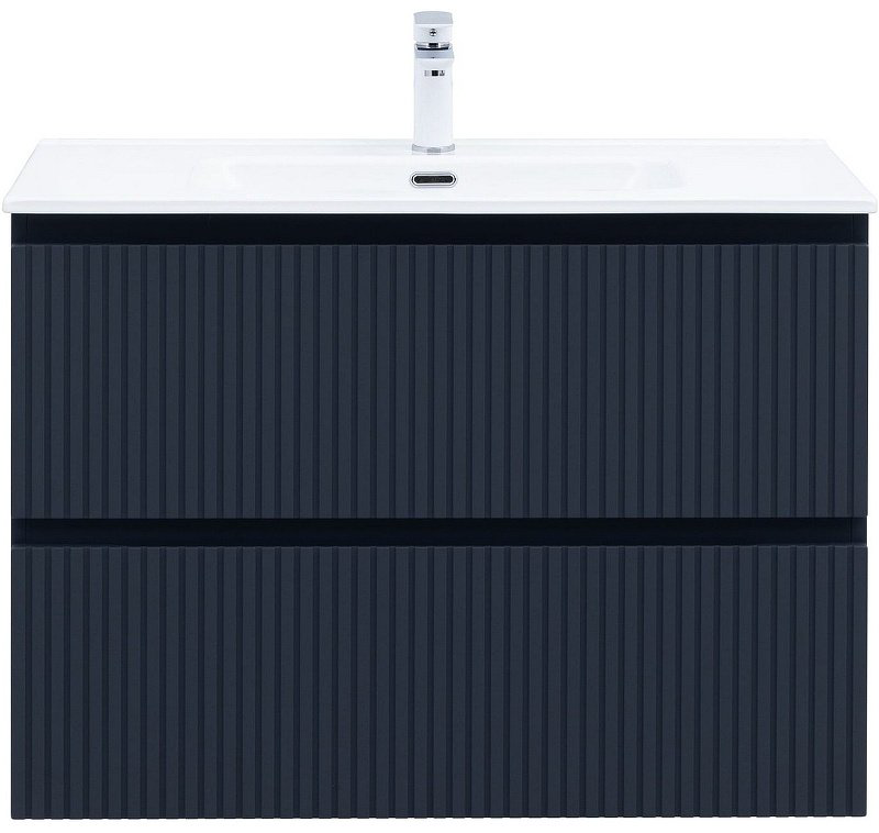 Тумба с раковиной Kabinka.kz Flat 90 335430 90x63.7x45.5см темно-синий купить,NaN