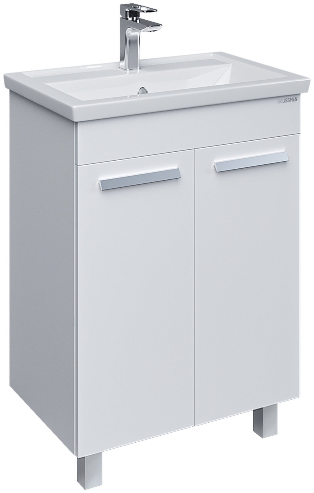 Тумба с раковиной KABINKA.KZ Нео-70, 66x70x43.4 см, белый