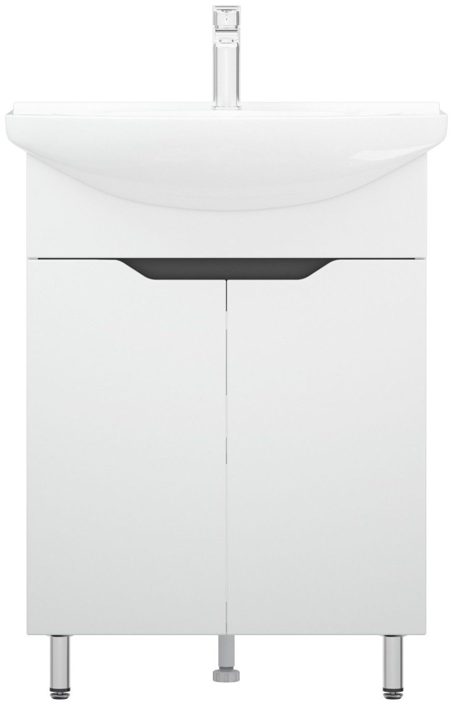 Тумба с раковиной Грейп 65 60x82.5x31.1см белый купить,NaN