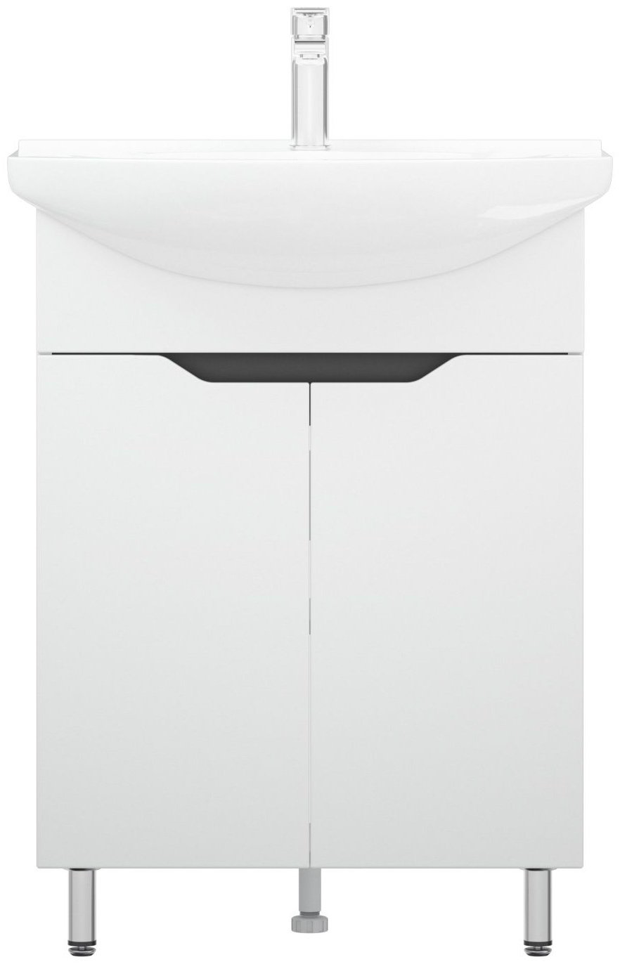 Тумба с раковиной Грейп 65 60x82.5x31.1см белый купить,NaN
