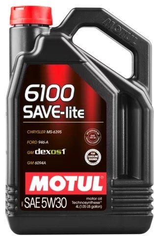 Моторное масло Полусинтетическое Motul 6100 SAVE-lite 5W-30 4 л купить,NaN