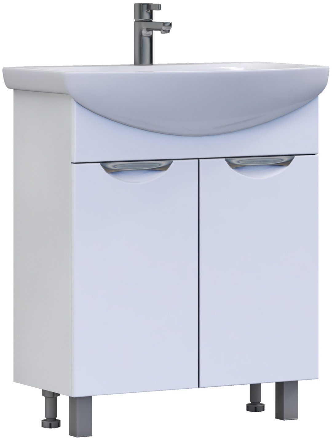 Тумба с раковиной KABINKA.KZ Callao 700, 66x80x31.6 см, белый