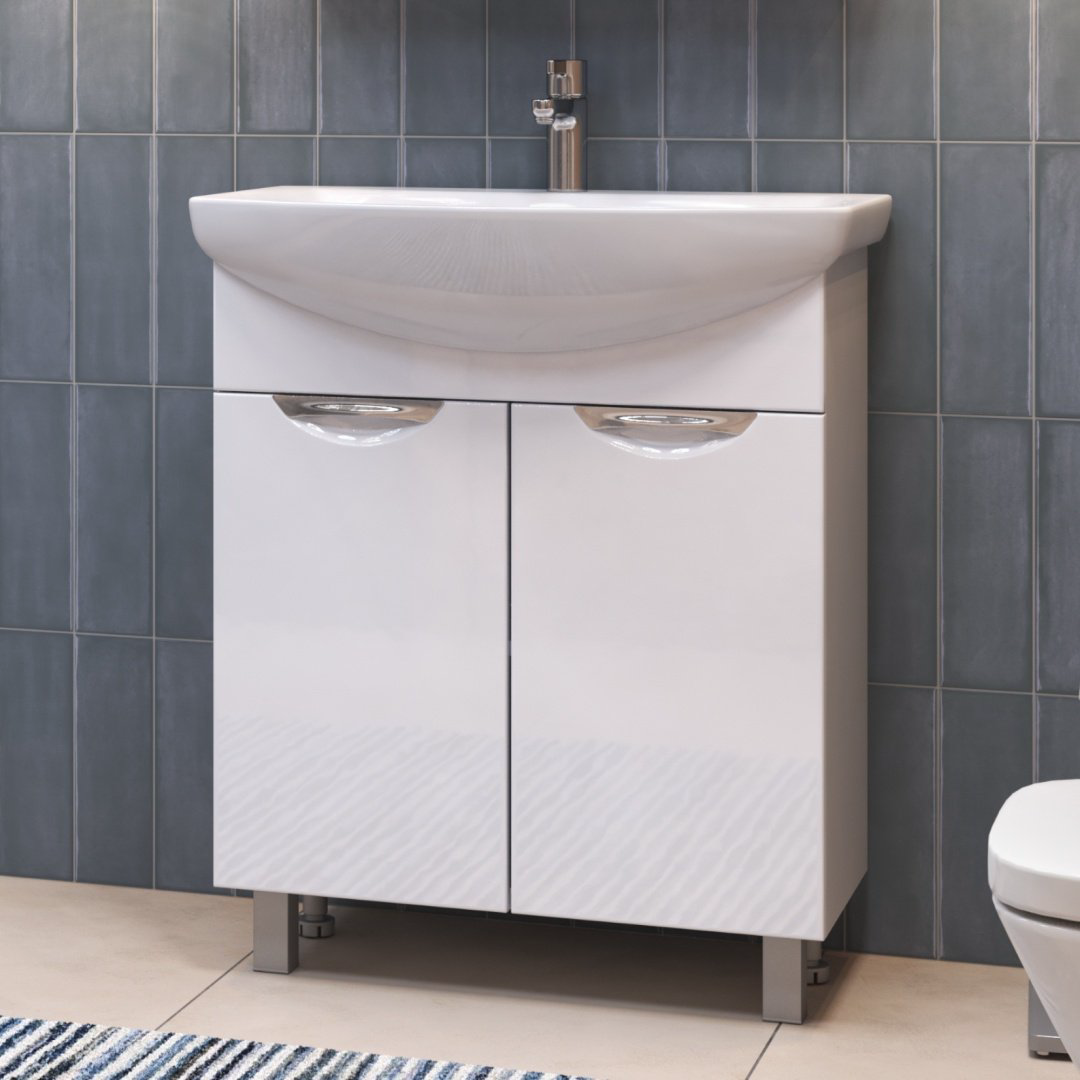 Тумба с раковиной Kabinka.kz Callao 700 66x80x31.6см белый купить,NaN