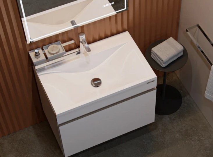 Тумба с раковиной Pulsus 700 70x54x45см белый купить,NaN