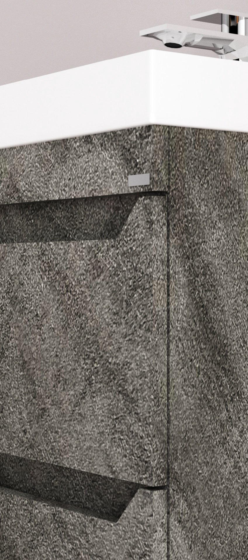 Тумба с раковиной KABINKA.KZ Слим 60, 60x60x45 см, серый купить,NaN
