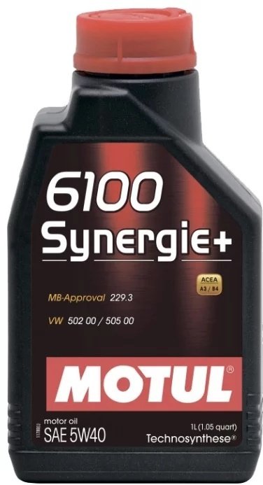 Моторное масло Синтетическое Motul 6100 Synergie+ 5W-40 1 л купить,NaN