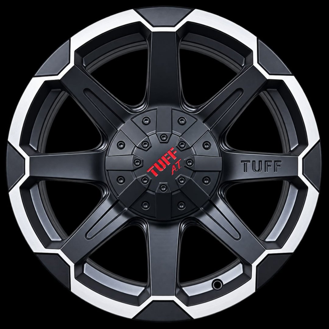 TUFF 10309 8x17/6x139.7 D110.1 ET0 4 диска серебристый, черный матовый купить,NaN
