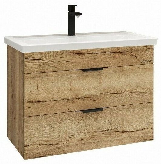 Тумба с раковиной Grossman ФОРТА , 66.5x50x43.5 см, коричневый