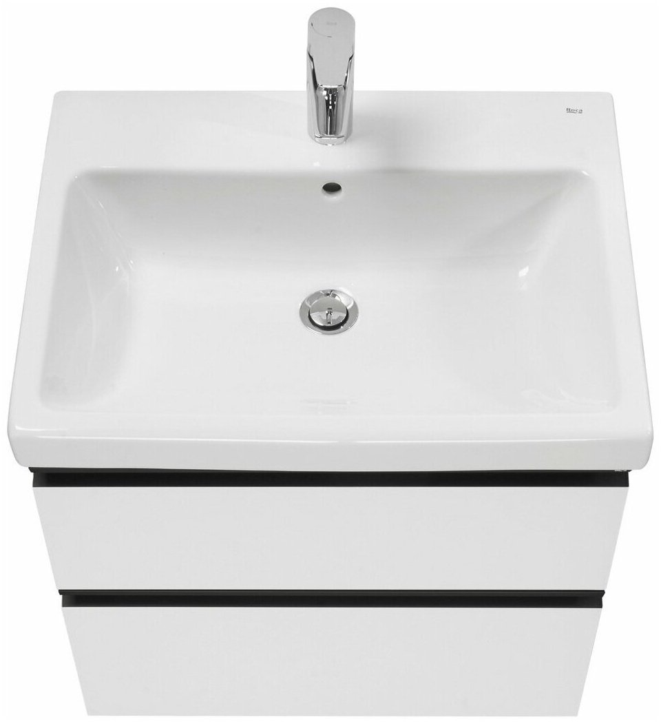 Тумба с раковиной Roca Domi, 60x53.7x46 см, белый