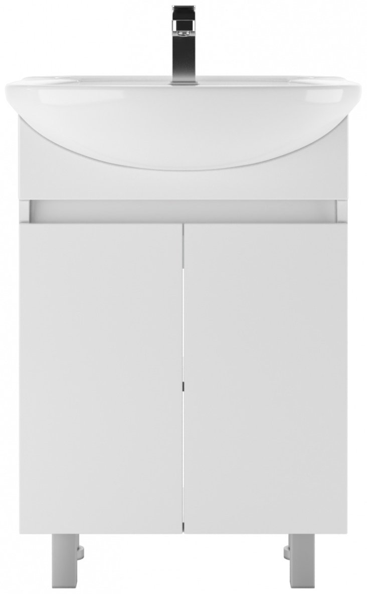 Тумба с раковиной KABINKA.KZ Адай, 55x82x30.1 см, белый