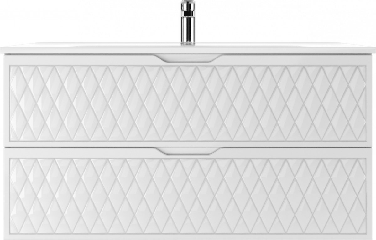 Тумба с раковиной KABINKA.KZ Stella 100 В2, 98.4x50x50.8 см, белый