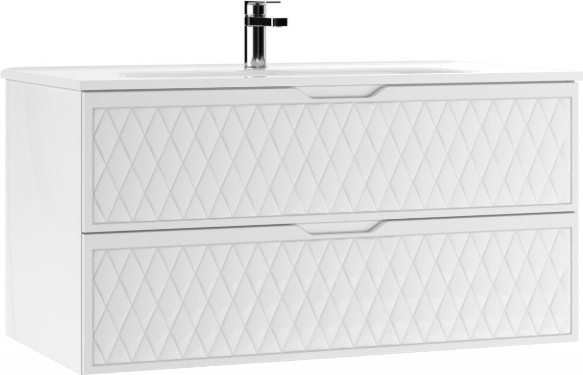 Тумба с раковиной KABINKA.KZ Stella 100 В2, 98.4x50x50.8 см, белый