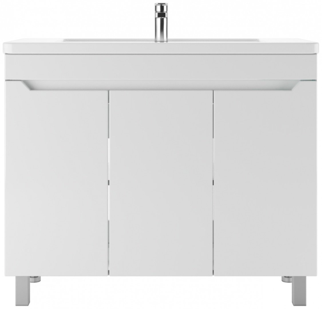 Тумба с раковиной KABINKA.KZ Адай, 96.9x79x43.5 см, белый