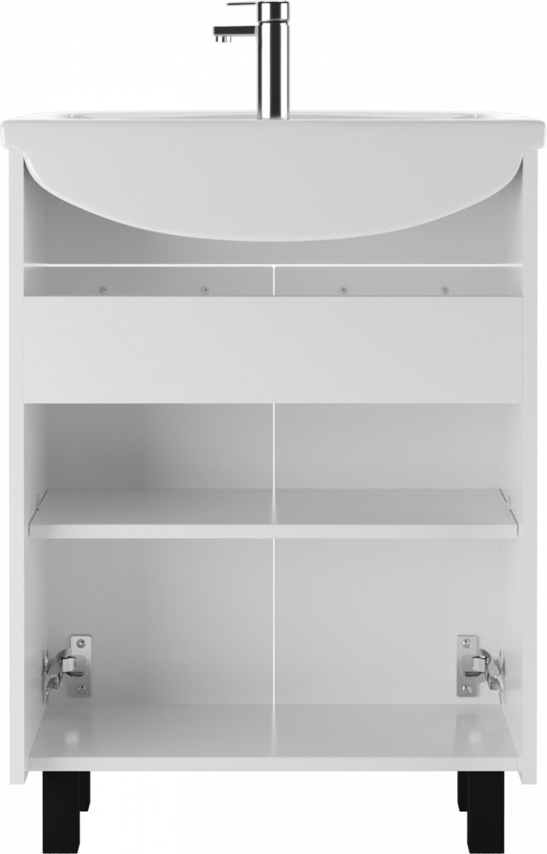 Тумба с раковиной KABINKA.KZ Адай, 59.2x82x30.1 см, белый