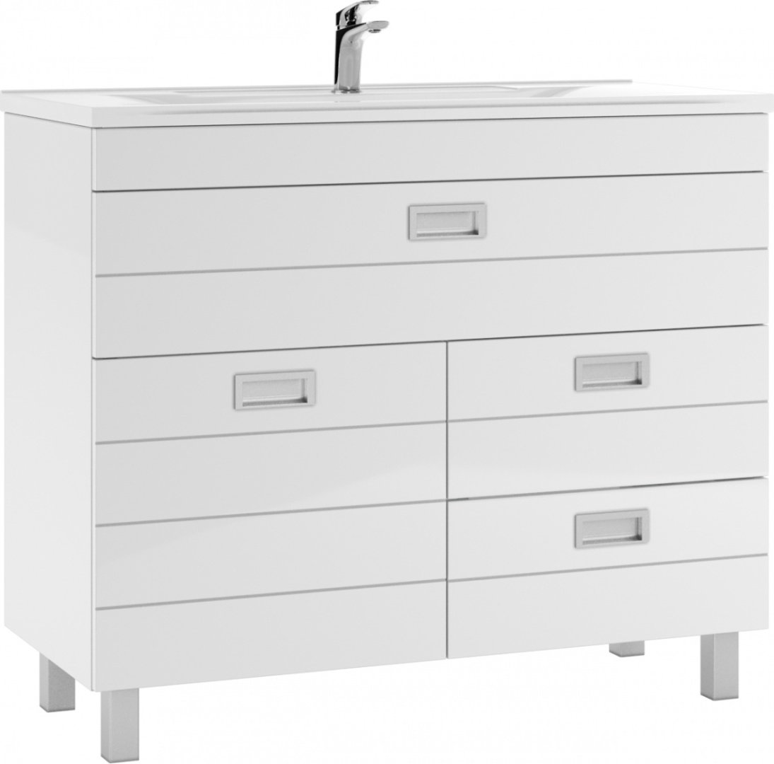 Тумба с раковиной KABINKA.KZ "Elen 100" Cube, 97.8x82x43.4 см, белый купить,NaN