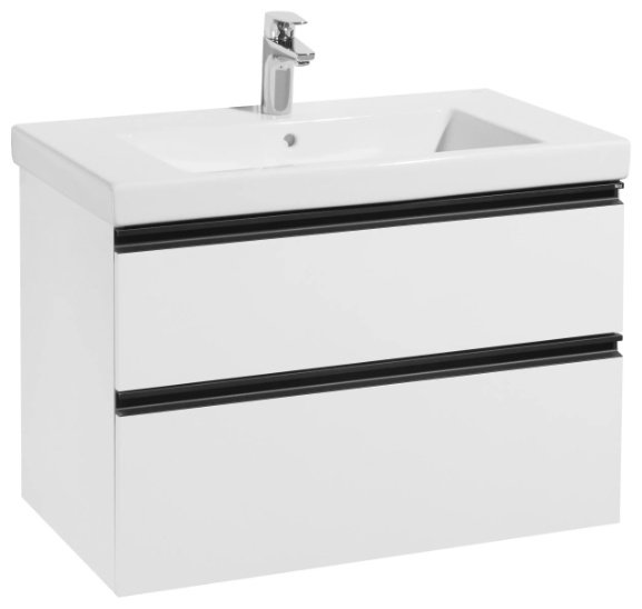 Тумба с раковиной KABINKA.KZ Domi 136722738, 80x86.5x46.1 см, белый