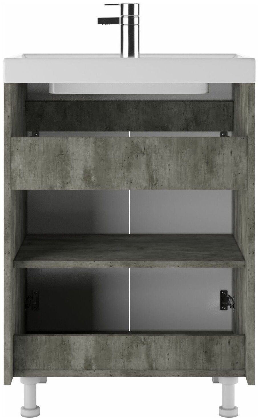 Тумба с раковиной Kabinka.kz Мечта 60 DM2332T 57.5x69x43.5см белый купить,NaN