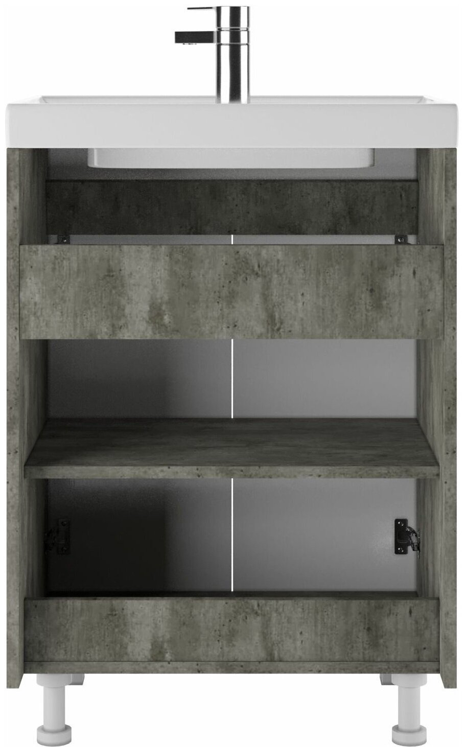 Тумба с раковиной Kabinka.kz Мечта 60 DM2332T 57.5x69x43.5см белый купить,NaN