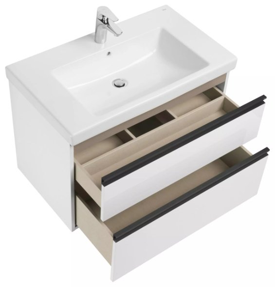 Тумба с раковиной KABINKA.KZ Domi 136722738, 80x86.5x46.1 см, белый