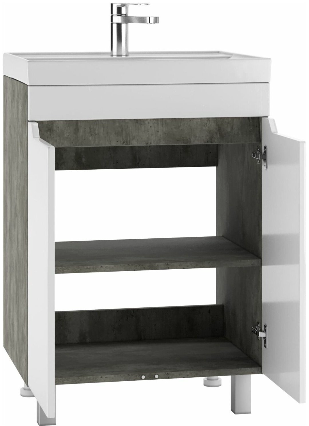 Тумба с раковиной Kabinka.kz Мечта 60 DM2332T 57.5x69x43.5см белый купить,NaN