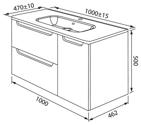 Тумба с раковиной IDDIS Edifice EDI10C0i95K/0108000i28 , 100x50x46.2 см, светло-коричневый - ForteMarket Тумба с раковиной IDDIS Edifice EDI10C0i95K/0108000i28 , 100x50x46.2 см, светло-коричневый купить,NaN