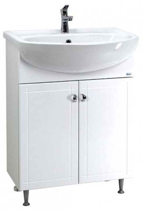Тумба с раковиной Lindis Троя 59x82x30см белый купить,NaN