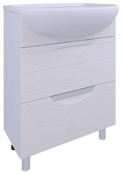 Тумба с раковиной AVK ТР 2Я 700 Вероника 70x70x45см белый купить,NaN