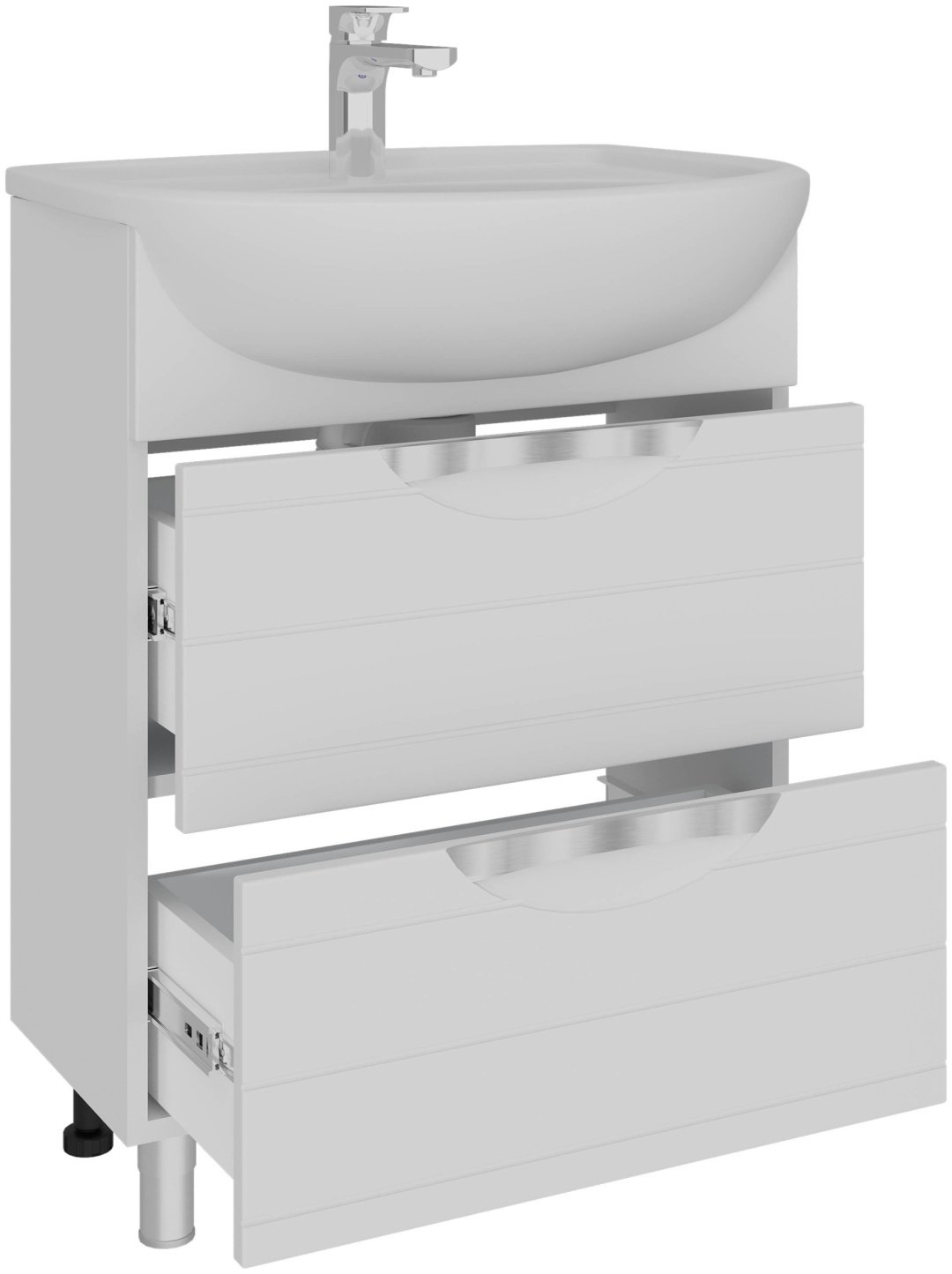 Тумба с раковиной AVK ТР 2Я 700 Вероника 70x70x45см белый купить,NaN