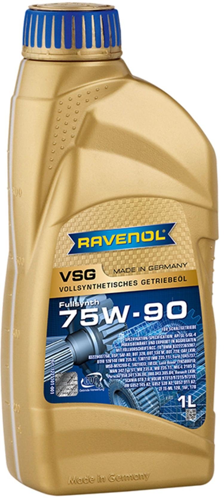Масло синтетическое RAVENOL VSG 75W-90 1 л купить,NaN