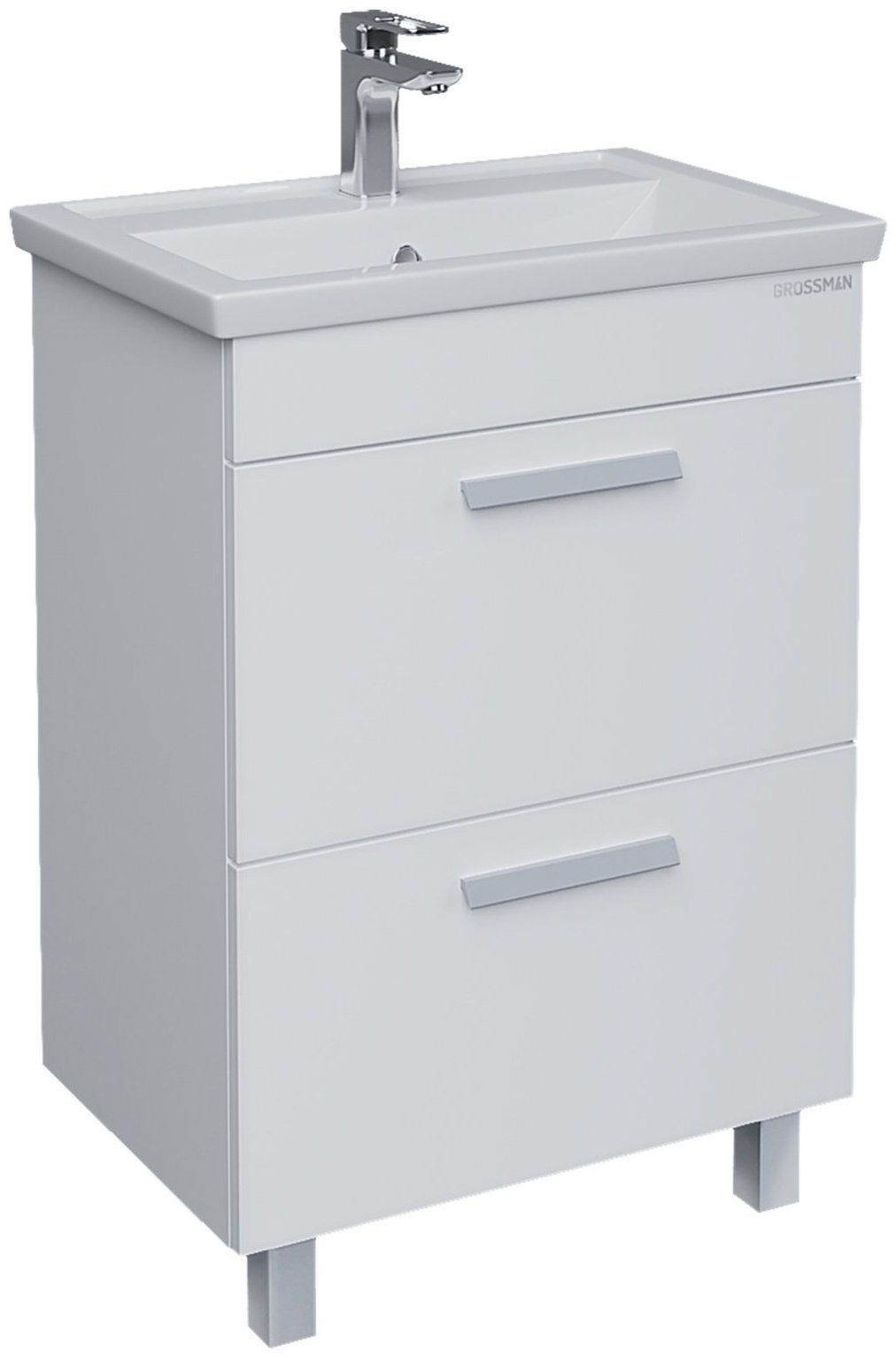 Тумба без раковины KABINKA.KZ НЕО-60, 55.6x70x38.2 см, белый