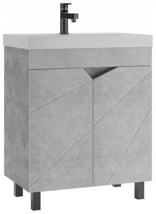 Тумба с раковиной Kabinka.kz Байтерек 69x72x43.1см серый купить,NaN