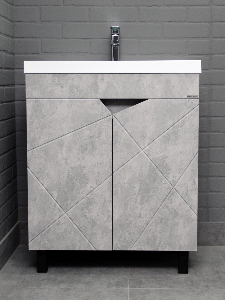 Тумба с раковиной Kabinka.kz Байтерек 69x72x43.1см серый купить,NaN