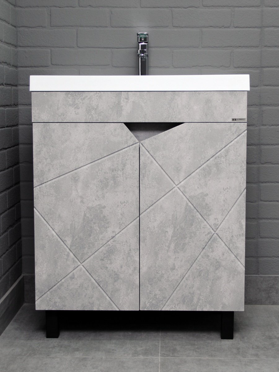 Тумба с раковиной Kabinka.kz Байтерек 69x72x43.1см серый купить,NaN