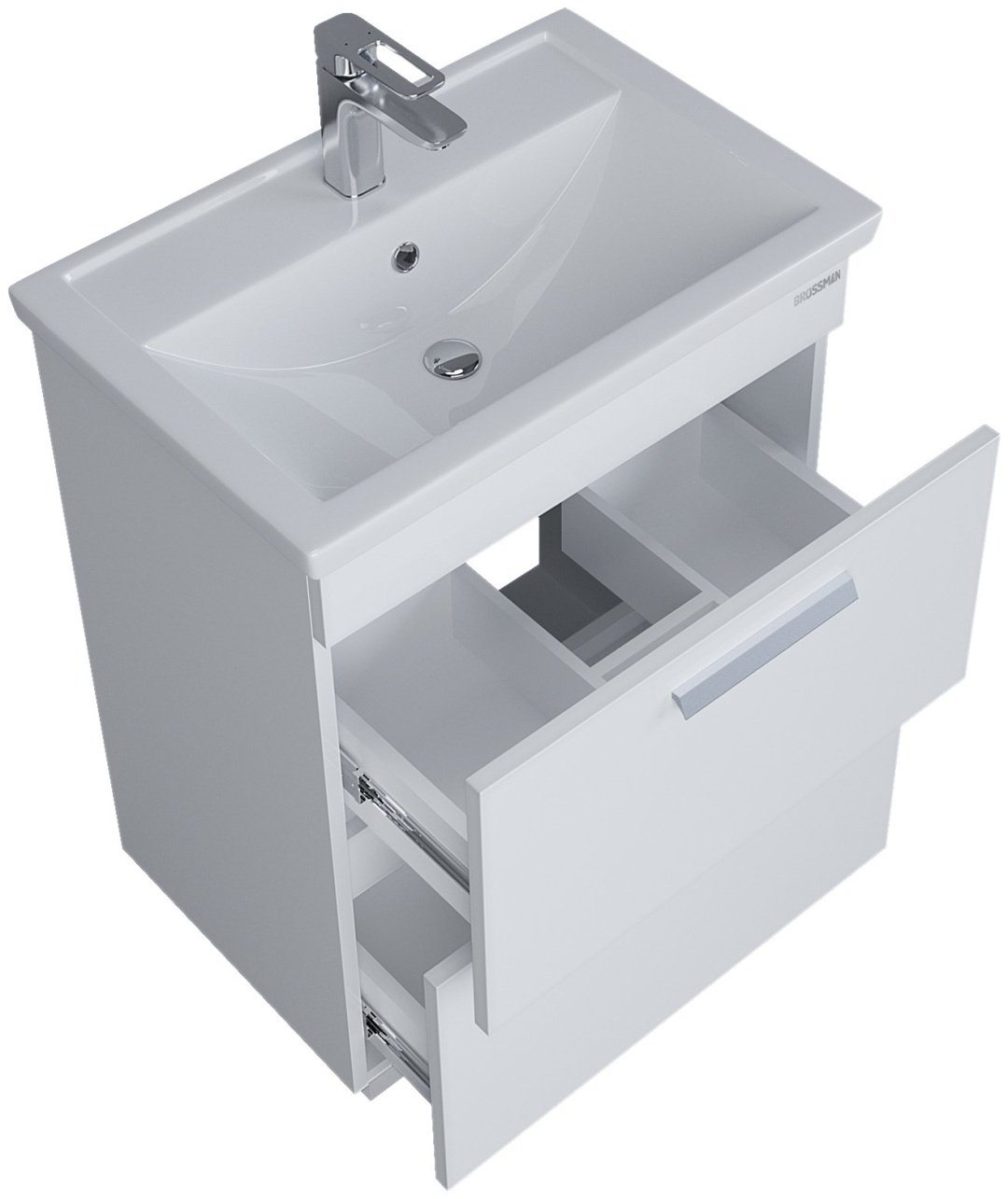 Тумба без раковины KABINKA.KZ НЕО-60, 55.6x70x38.2 см, белый