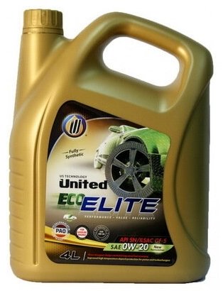 Моторное масло Синтетическое United Oil Oil 0W-20 4 л купить,NaN