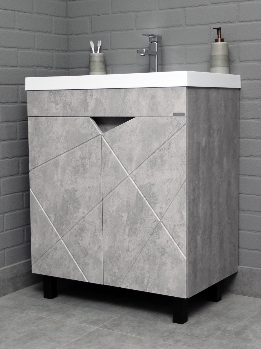 Тумба с раковиной Kabinka.kz Байтерек 69x72x43.1см серый купить,NaN