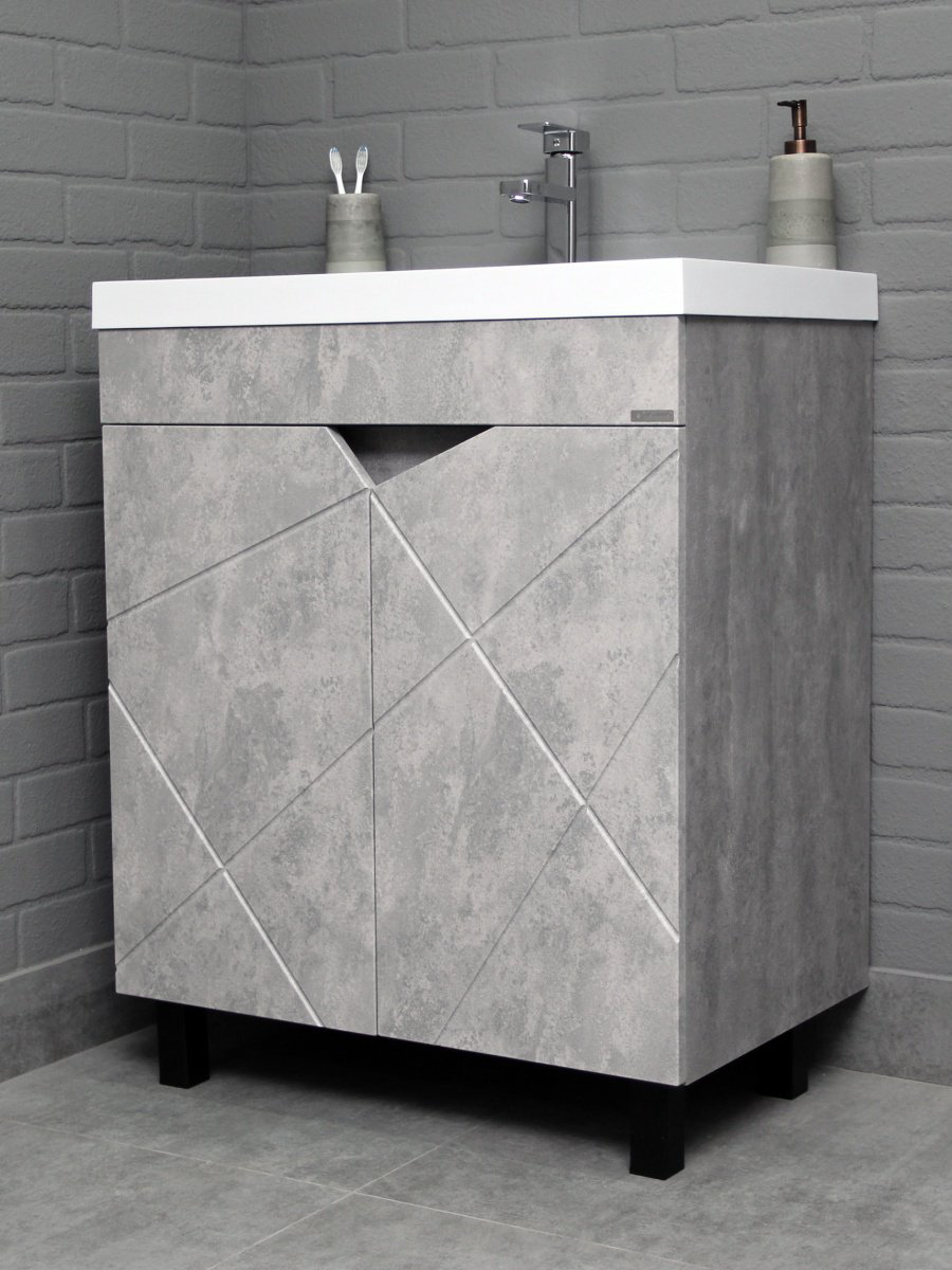 Тумба с раковиной Kabinka.kz Байтерек 69x72x43.1см серый купить,NaN