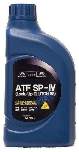 Масло синтетическое Hyundai ATF SP-IV (Lock-Up CLUTCH 6S) 1 л купить,NaN